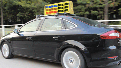 LED car roof sign